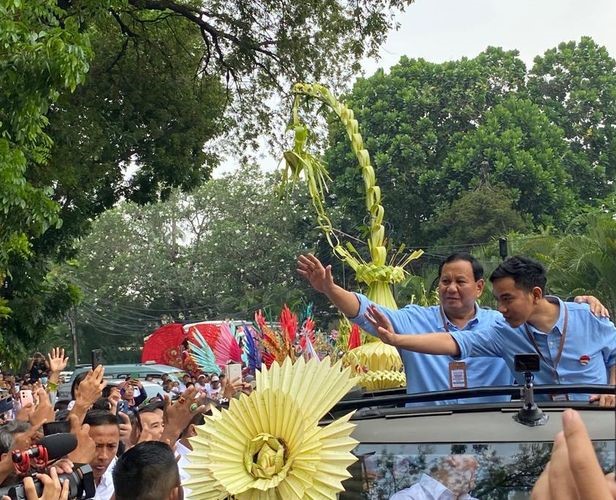 Prabowo Subianto-Gibran Rakabuming Raka Mendaftar ke KPU dengan Koridor Khusus