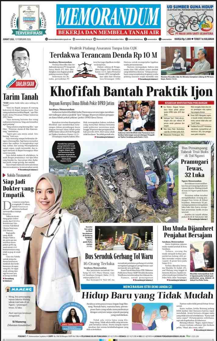 Memorandum Edisi 13 Februari 2026