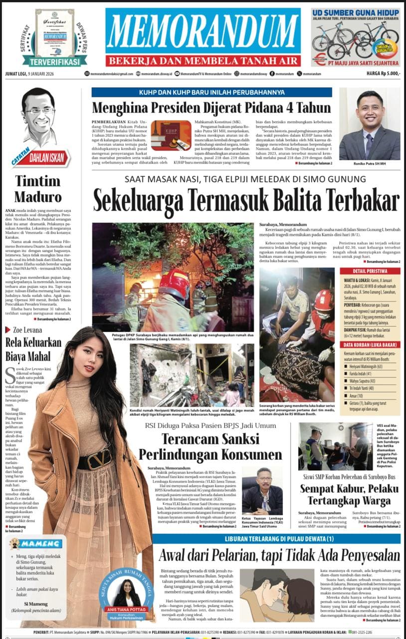 Memorandum Edisi 9 Januari 2026