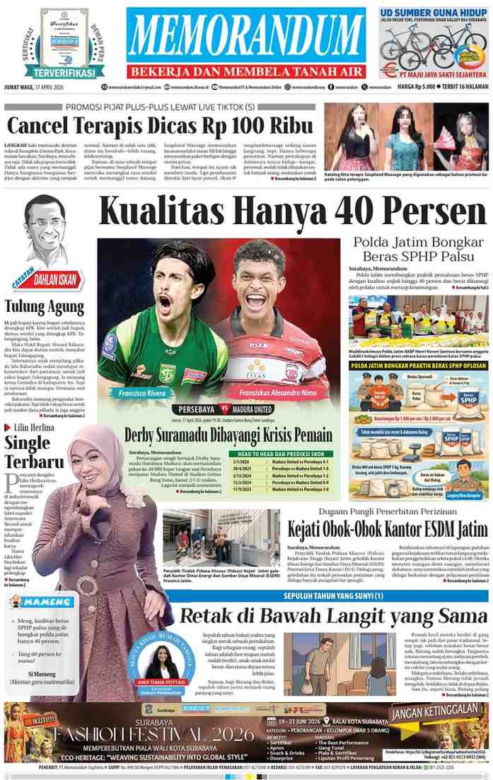 Memorandum Edisi 17 April 2026