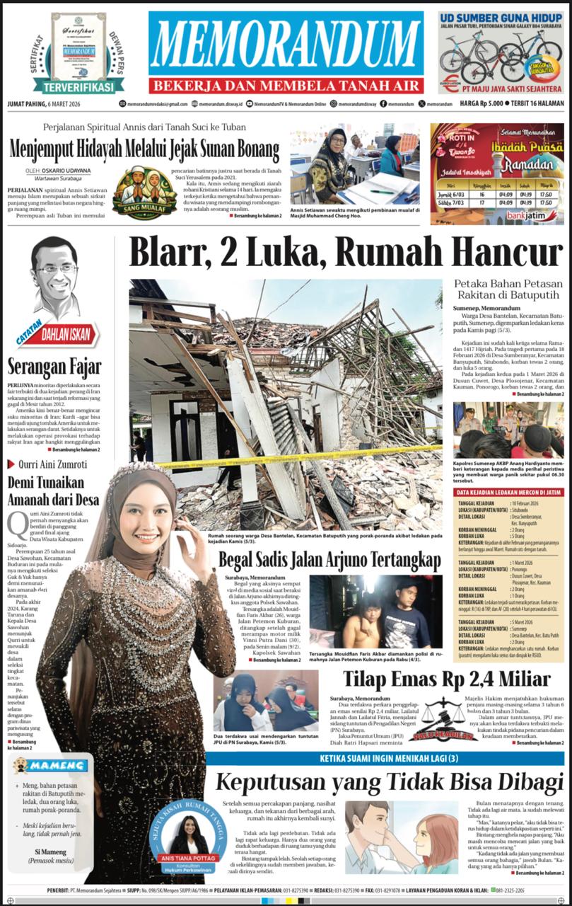 Memorandum Edisi 06 Maret 2026