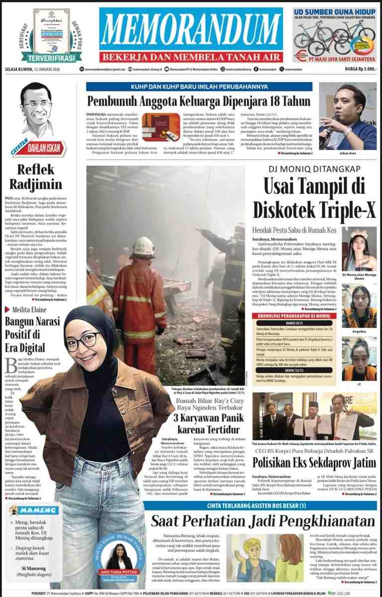 Memorandum Edisi 13 Januari 2026