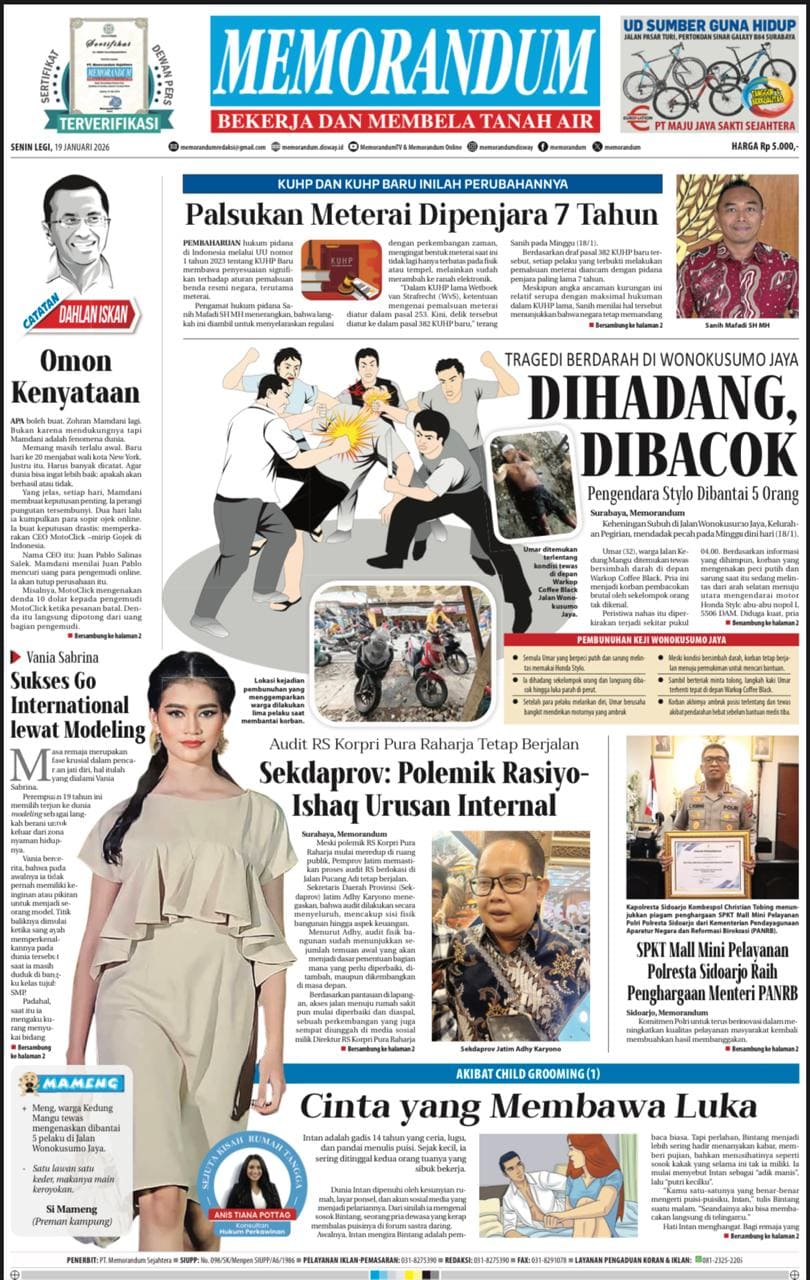 Memorandum Edisi 19 Januari 2026