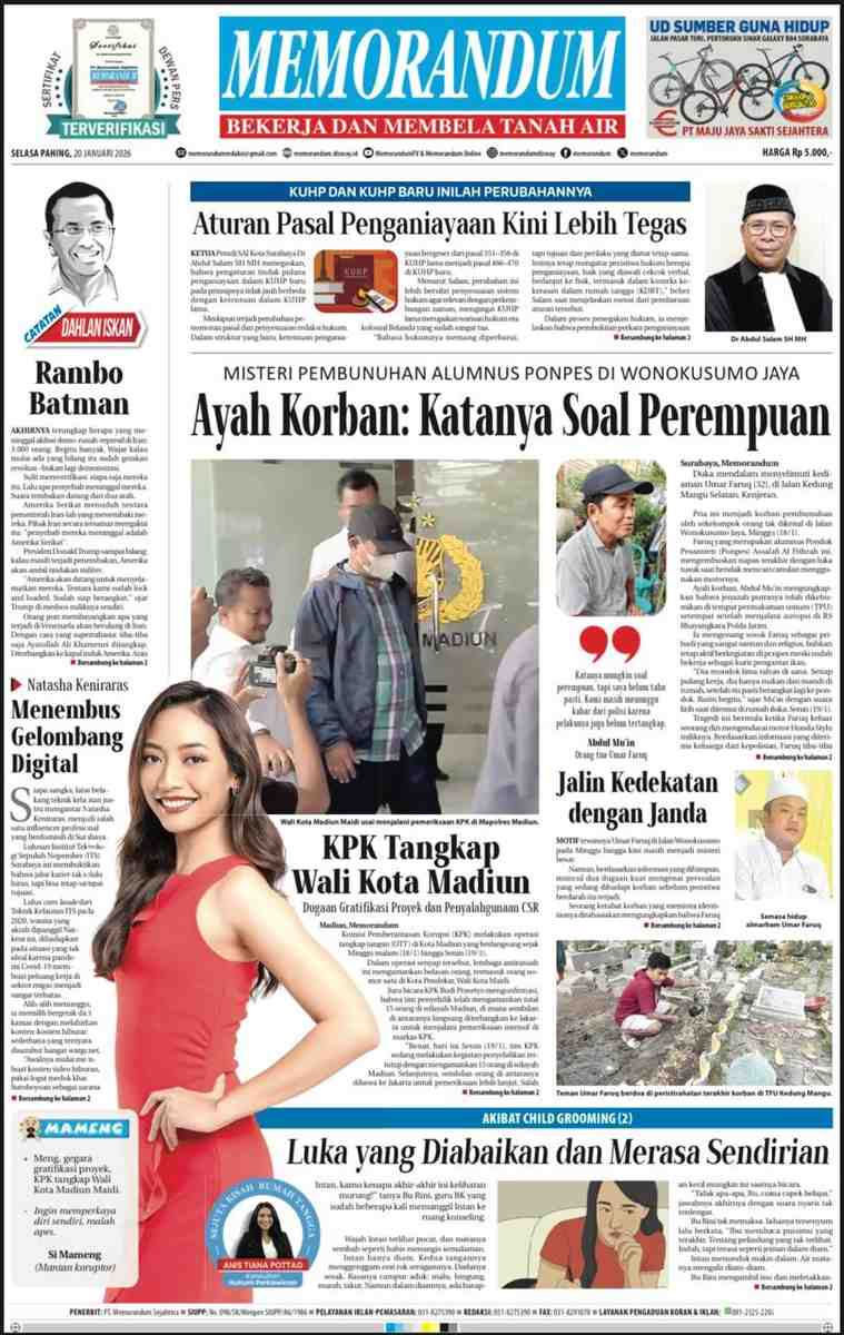 Memorandum Edisi 20 Januari 2026