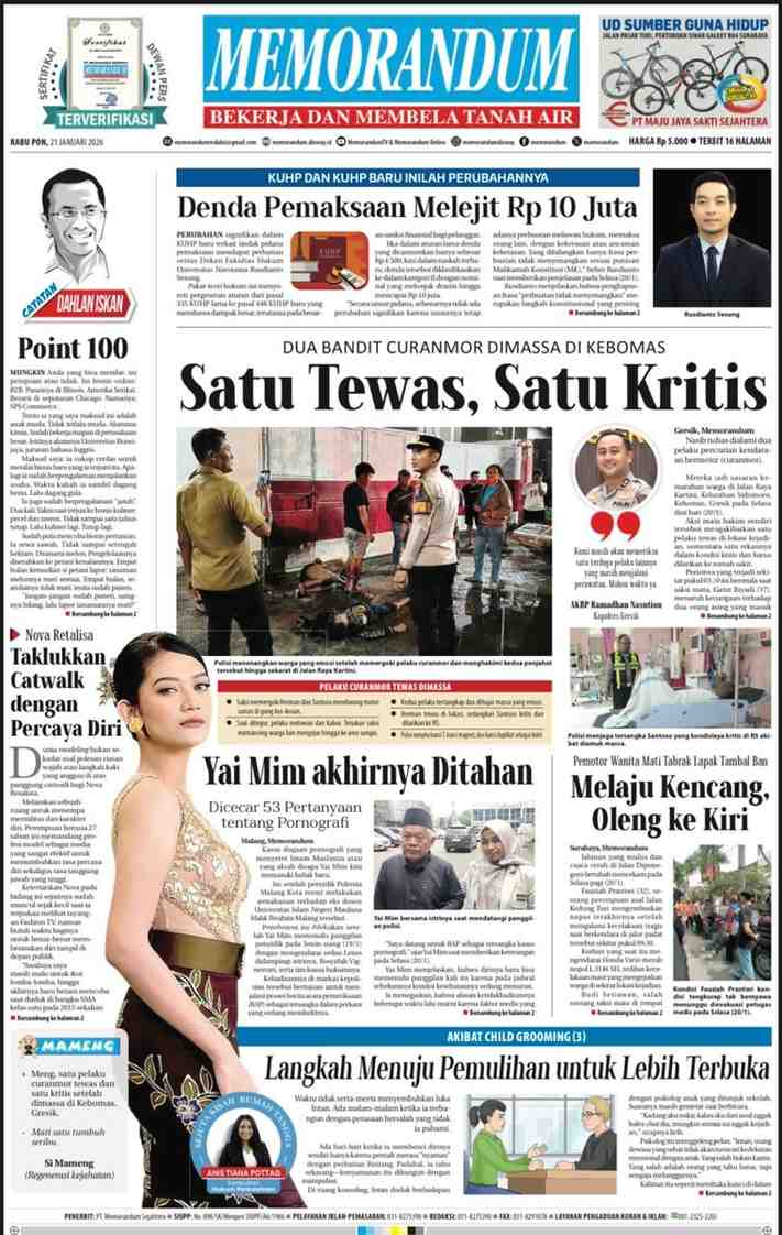Memorandum Edisi 21 Januari 2026