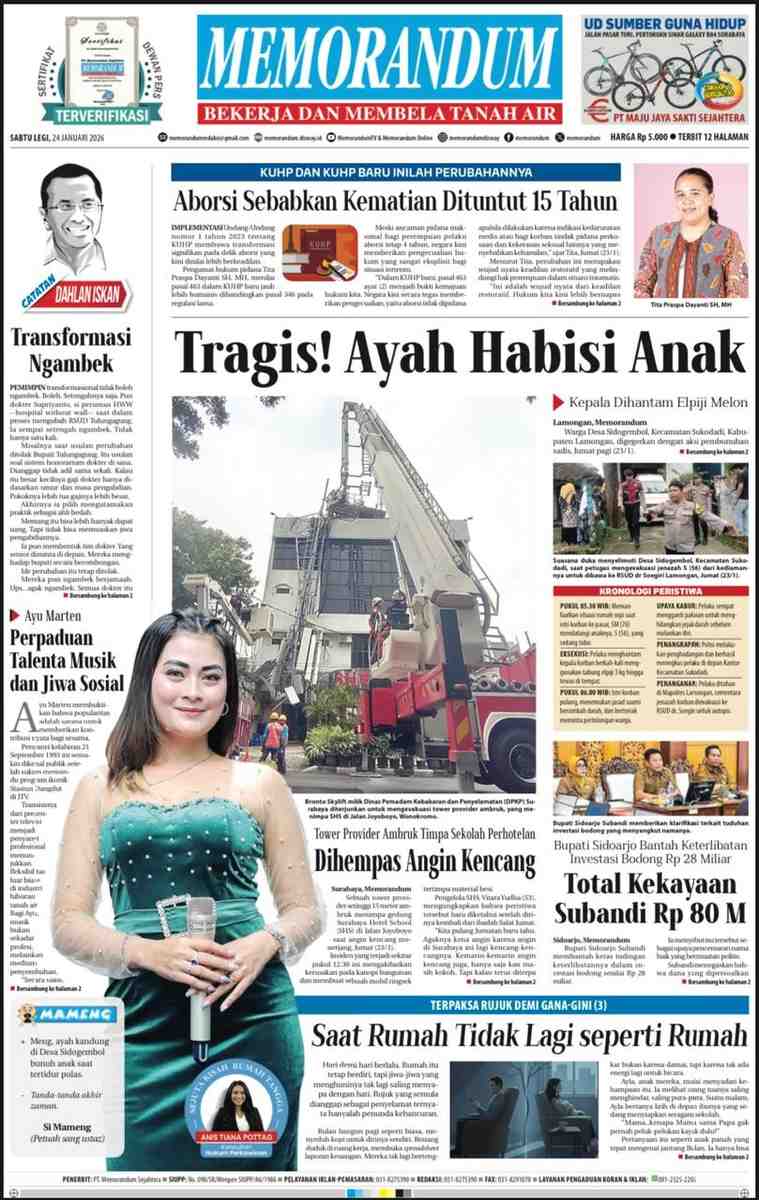 Memorandum Edisi 24 Januari 2026