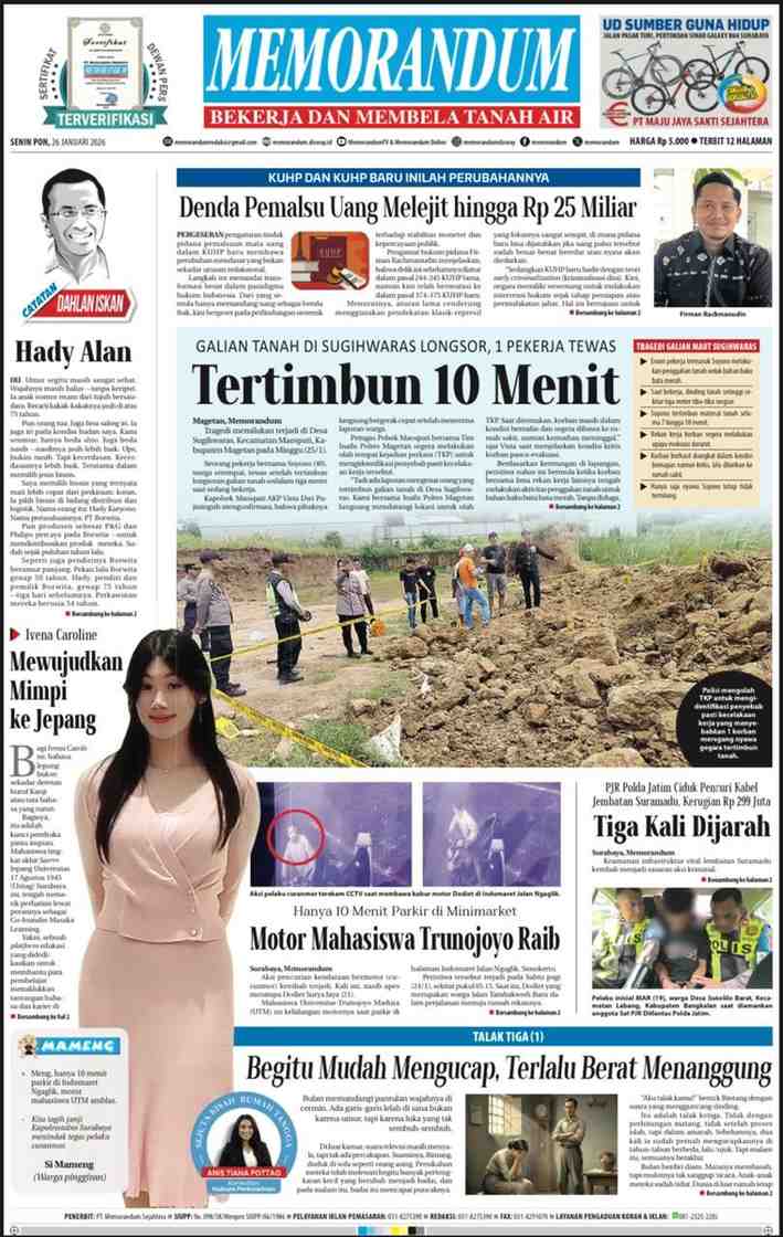 Memorandum Edisi 26 Januari 2026
