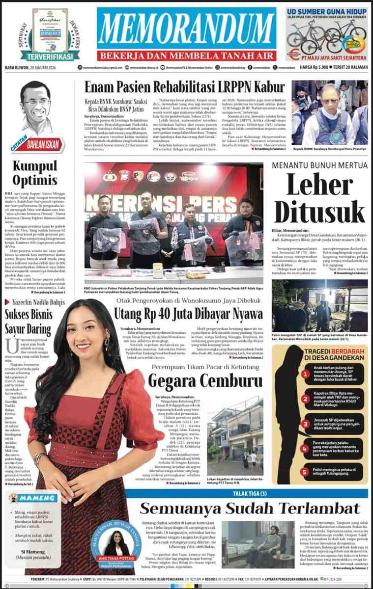 Memorandum Edisi 28 Januari 2026