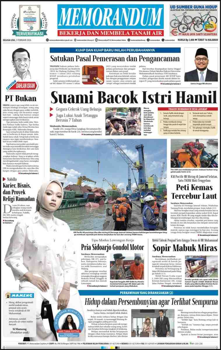 Memorandum Edisi 3 Februari 2026
