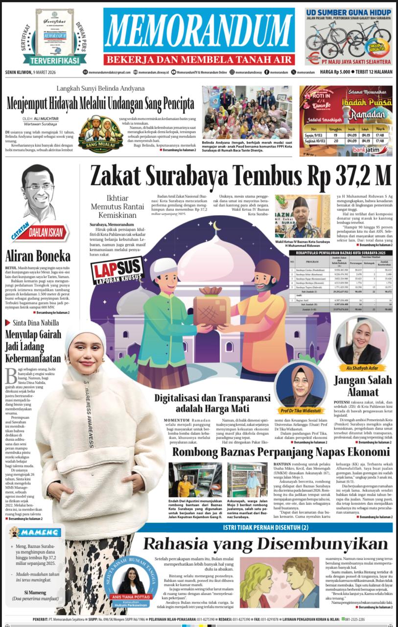 Memorandum Edisi 09 Maret 2026