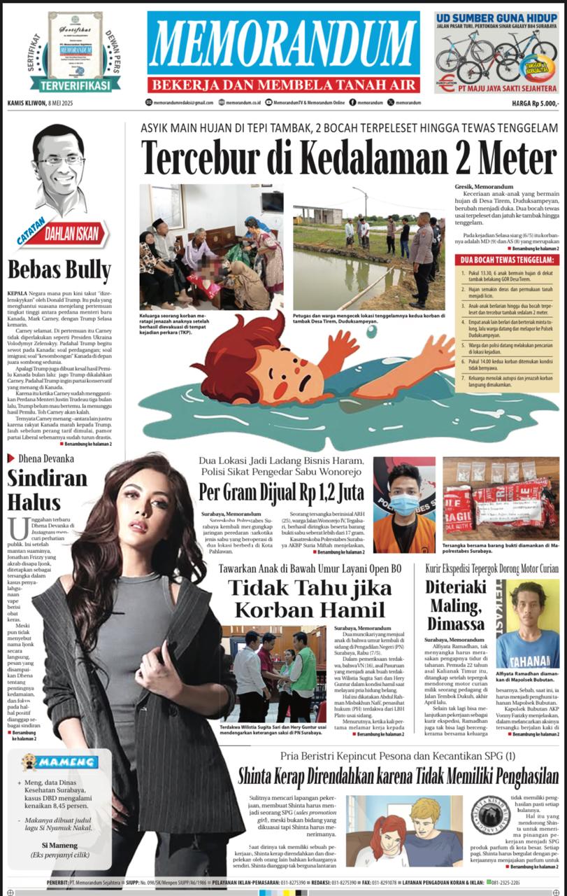 Memorandum Edisi 8 Mei 2025