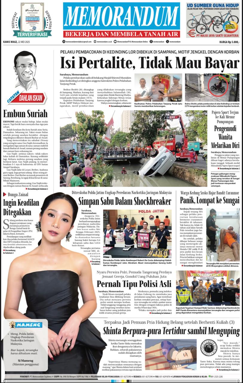 Memorandum Edisi 22 Mei 2025