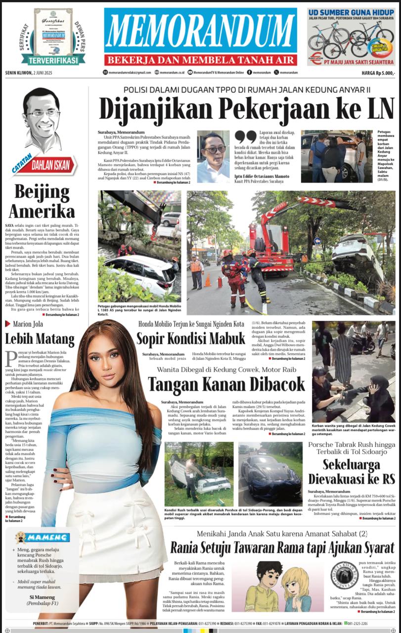 Memorandum Edisi 2 Juni 2025