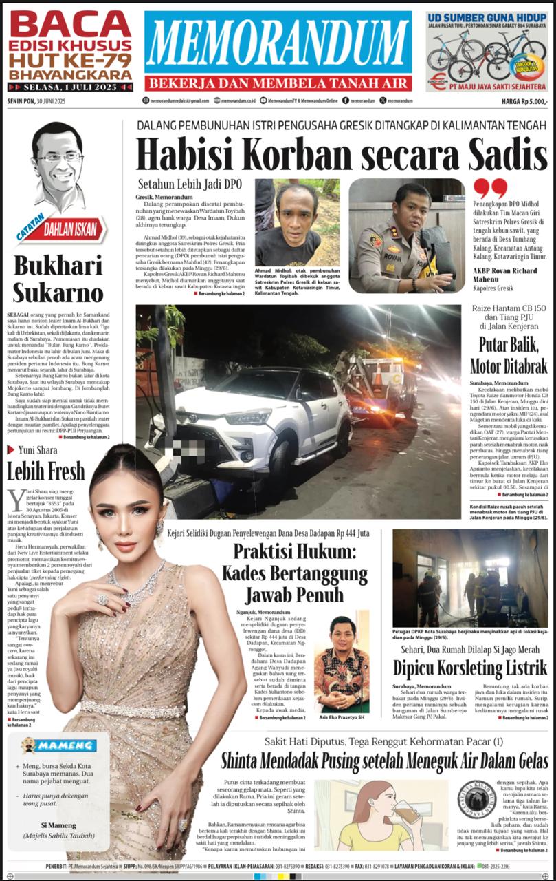 Memorandum Edisi 30 Juni 2025
