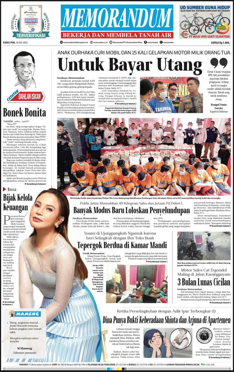 Memorandum Edisi 10 Juli 2025