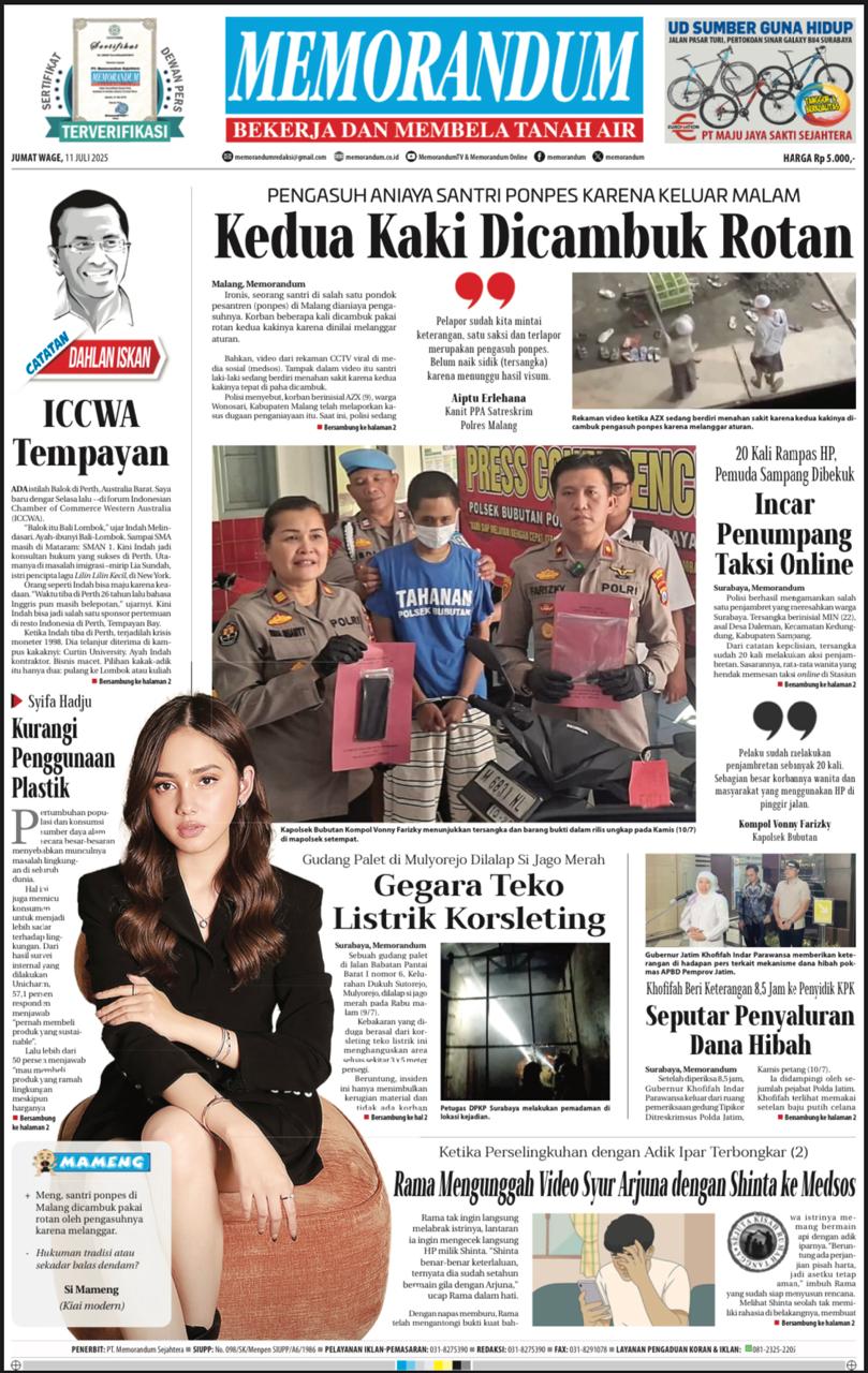 Memorandum Edisi 11 Juli 2025