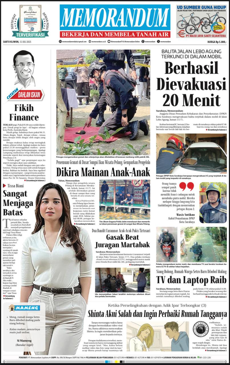 Memorandum Edisi 12 Juli 2025