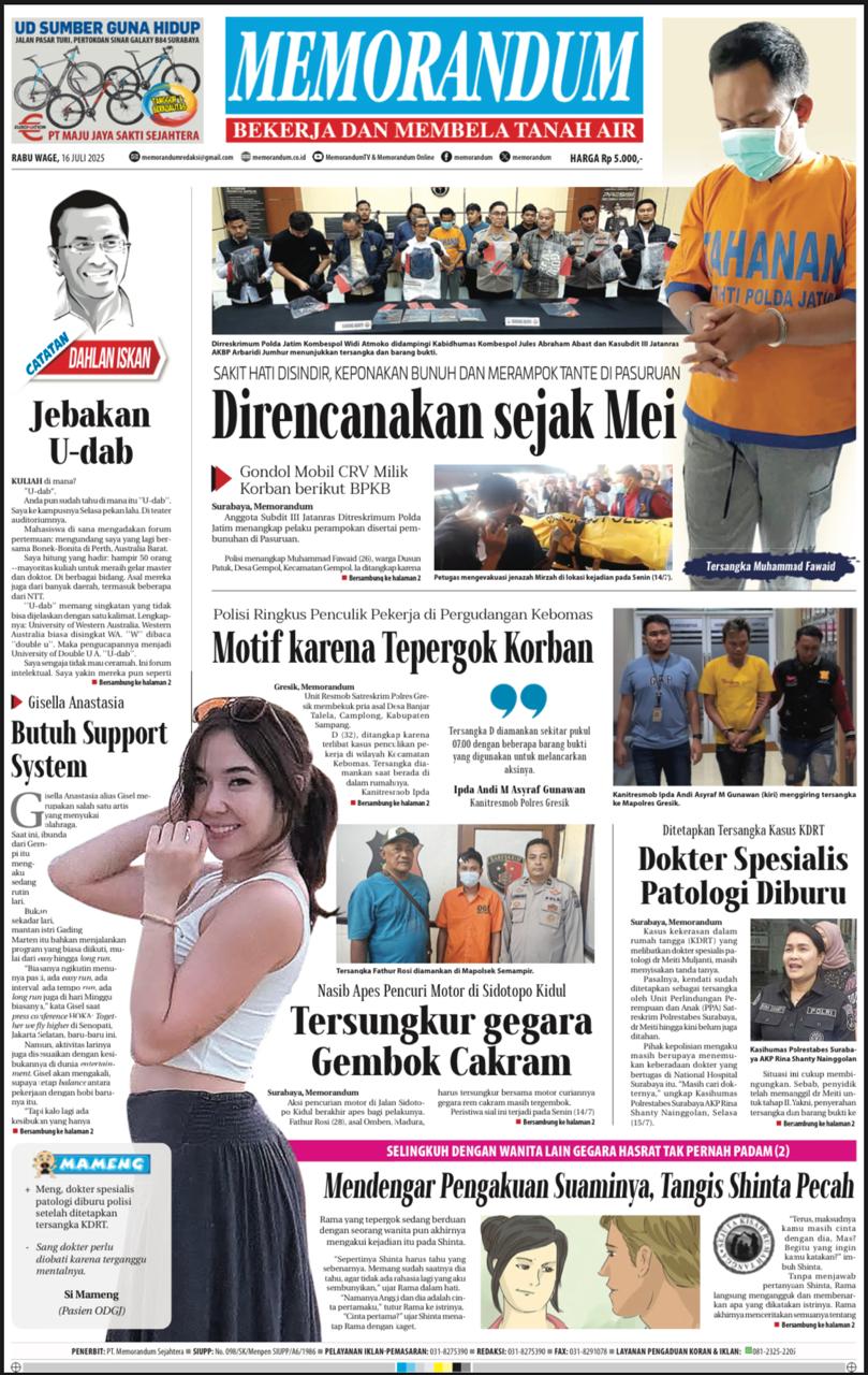 Memorandum Edisi 16 Juli 2025
