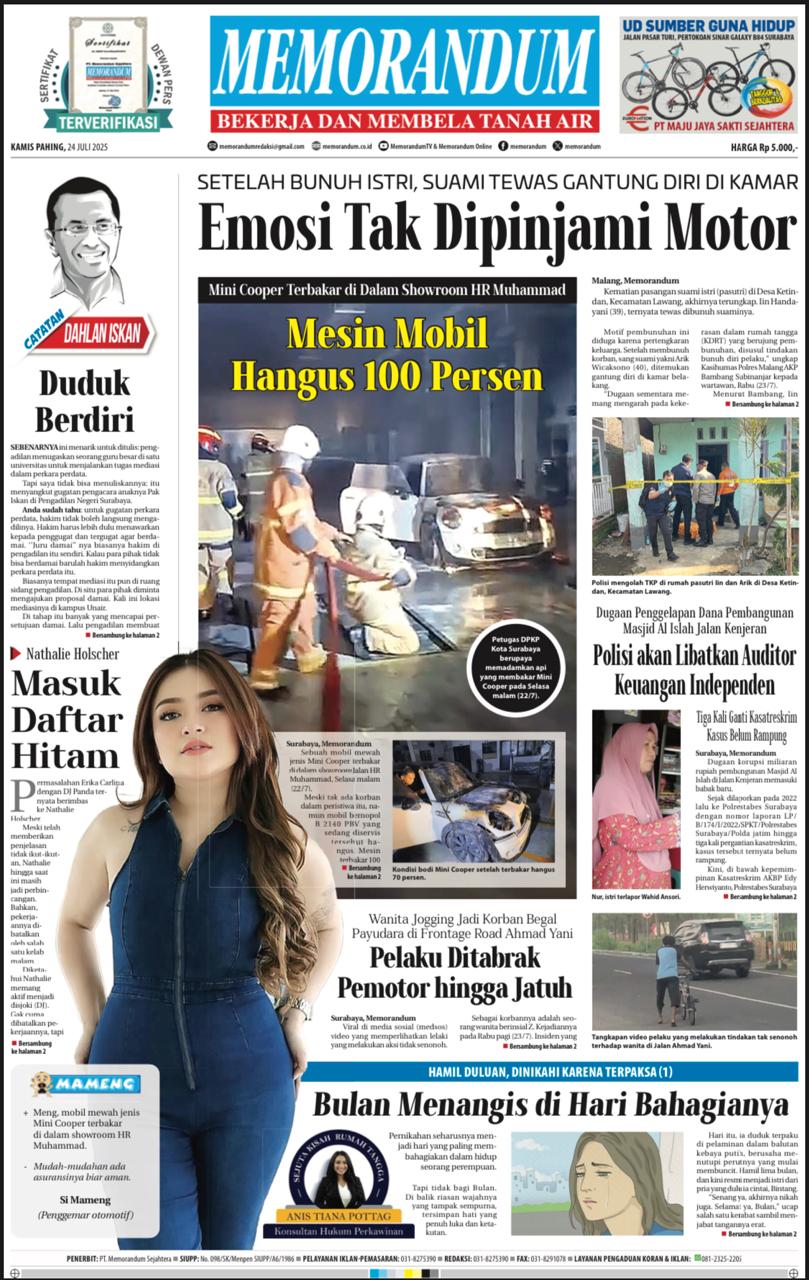 Memorandum Edisi 24 Juli 2025