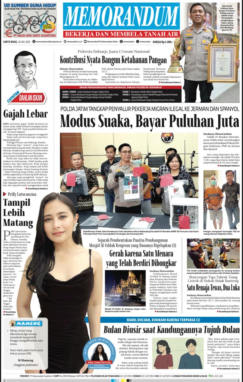 Memorandum Edisi 26 Juli 2025