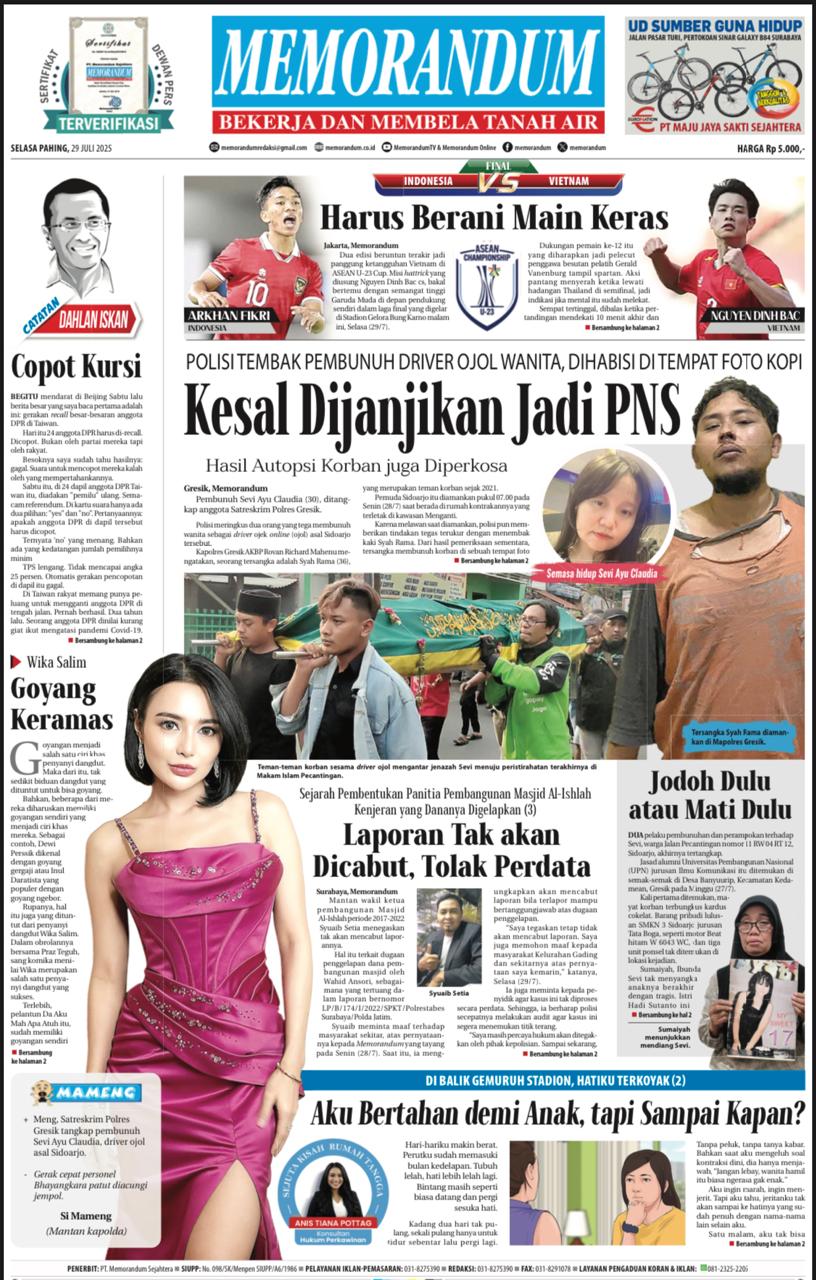 Memorandum Edisi 29 Juli 2025