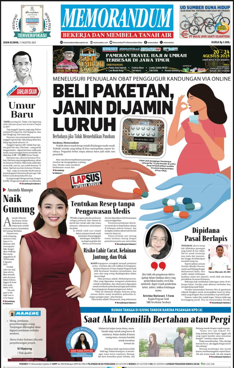 Memorandum Edisi 11 Agustus 2025