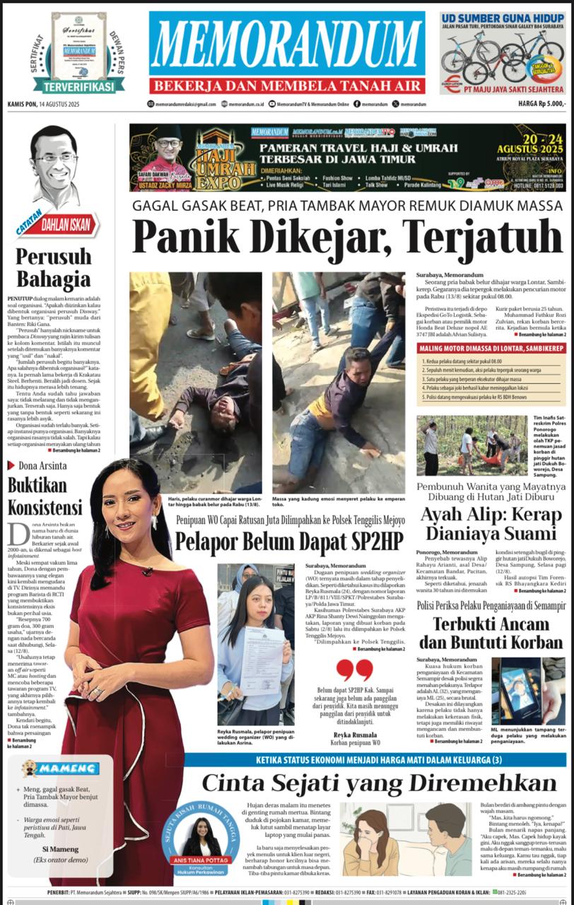 Memorandum Edisi 14 Agustus 2025