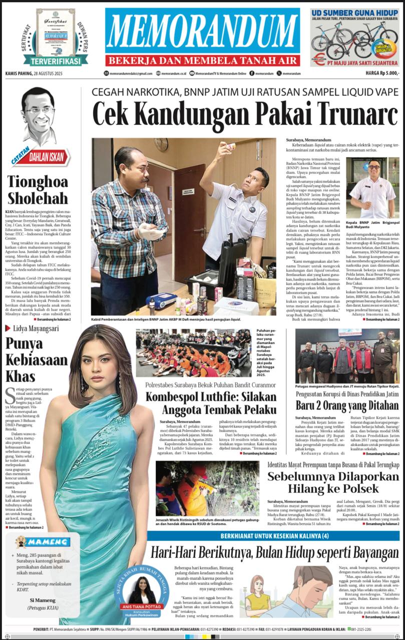 Memorandum Edisi 28 Agustus 2025