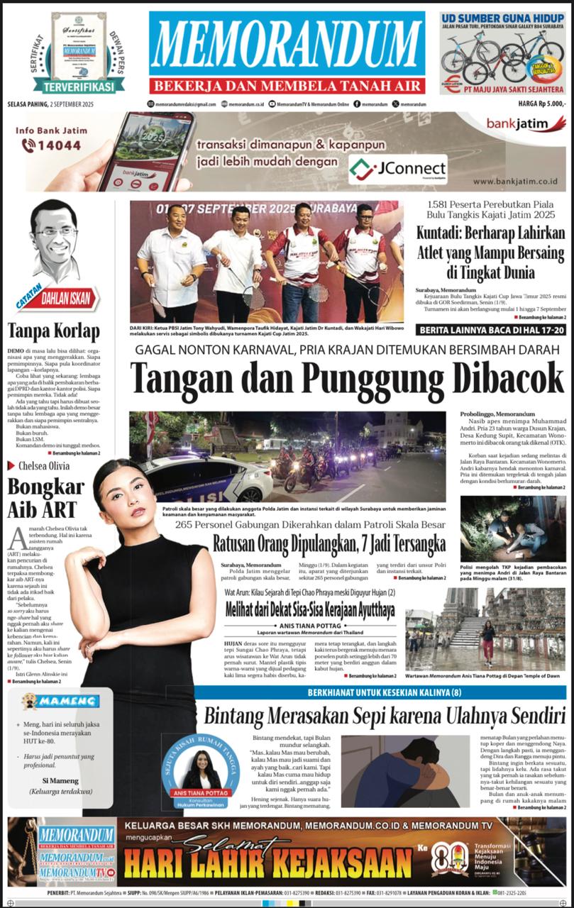 Memorandum Edisi 2 September 2025