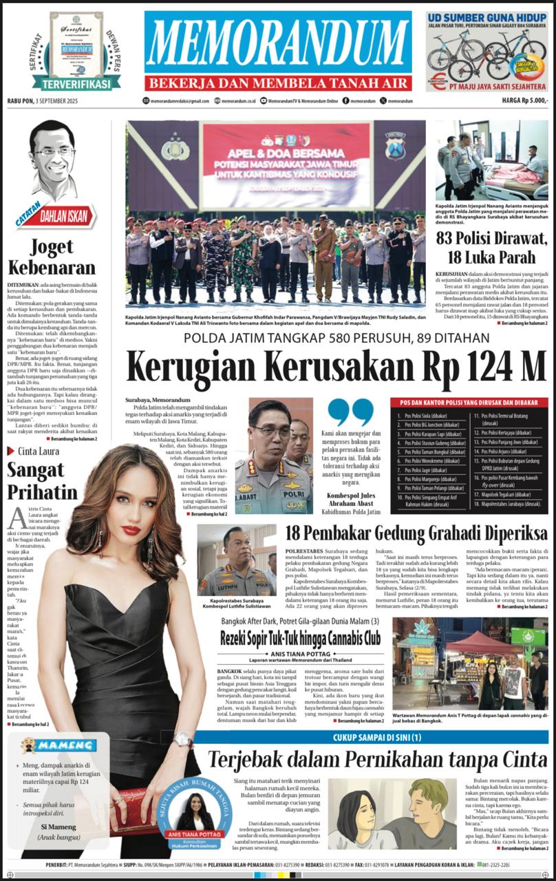 Memorandum Edisi 3 September 2025