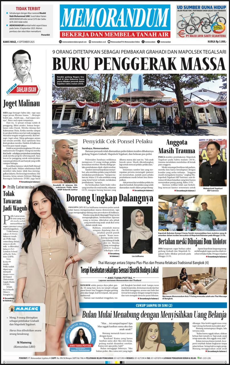 Memorandum Edisi 4 September 2025