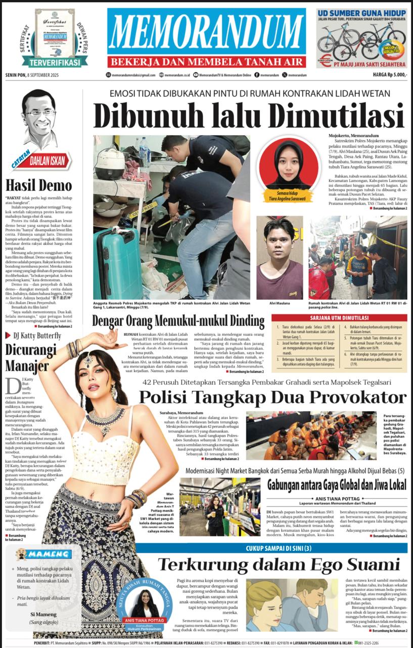 Memorandum Edisi 8 September 2025