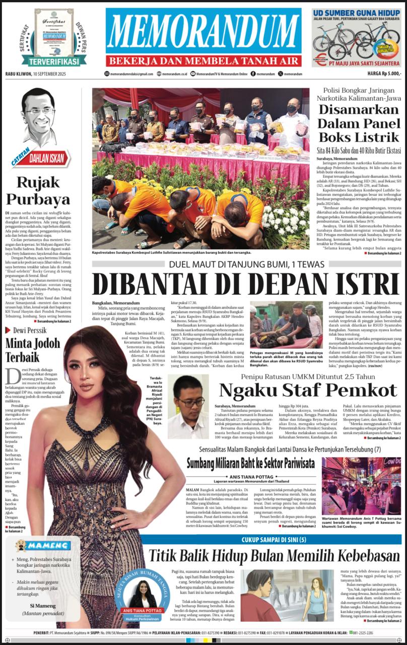 Memorandum Edisi 10 September  2025
