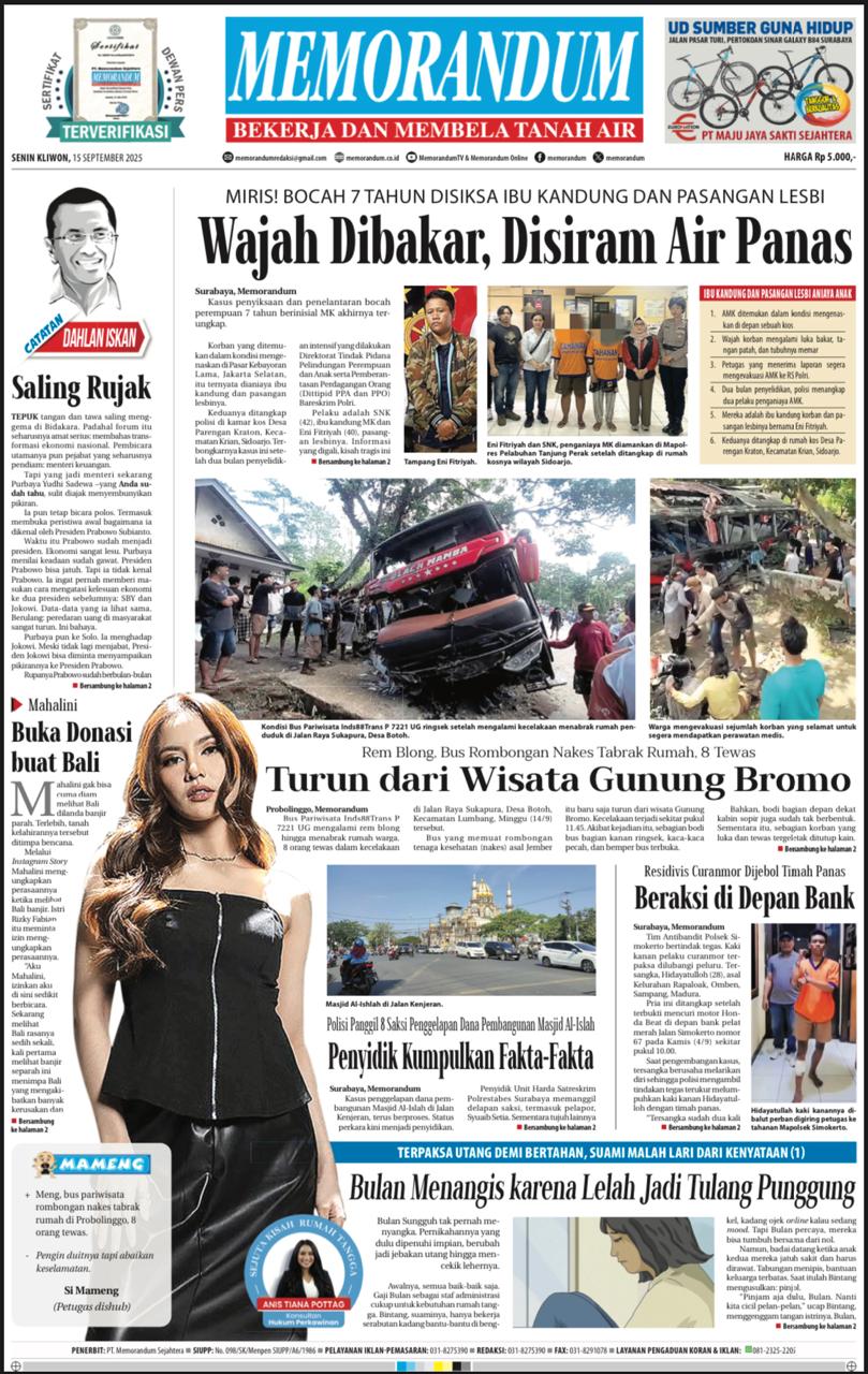 Memorandum Edisi 15 September 2025