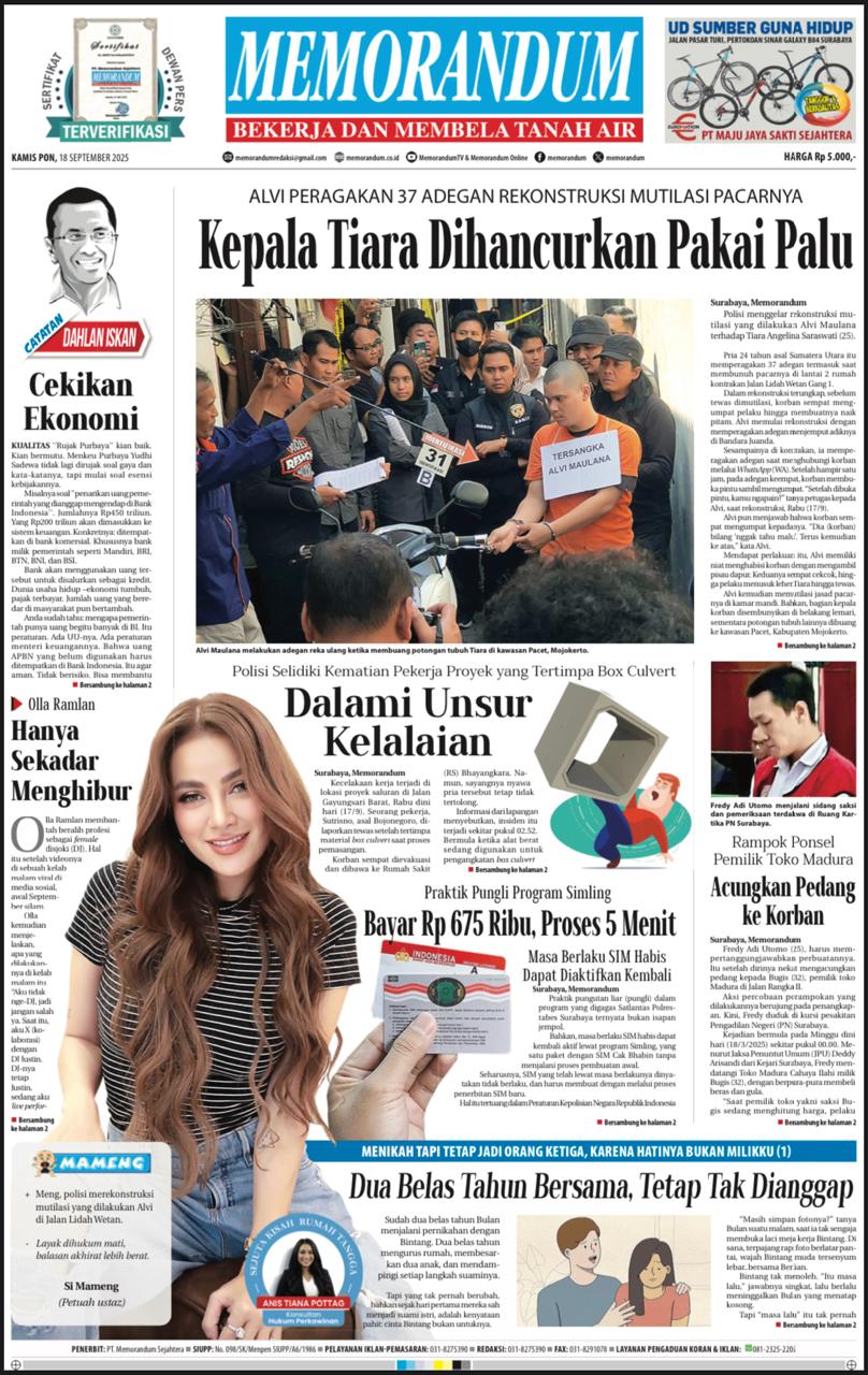 Memorandum Edisi 18 September 2025