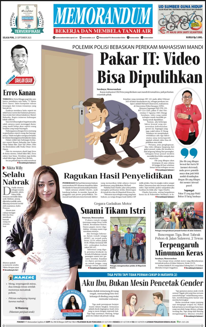 Memorandum Edisi 23 September 2025