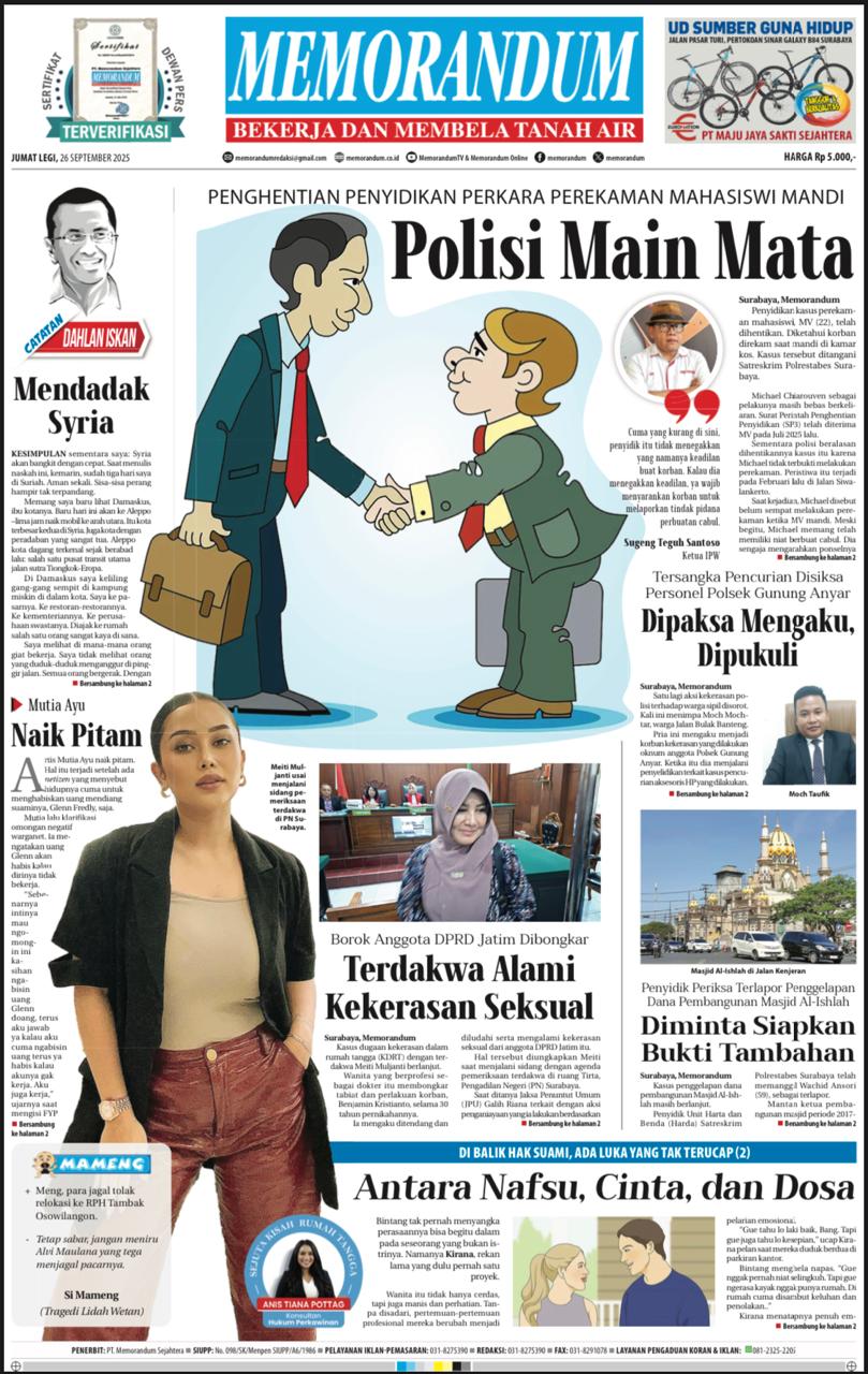 Memorandum Edisi 26 Septenber2025