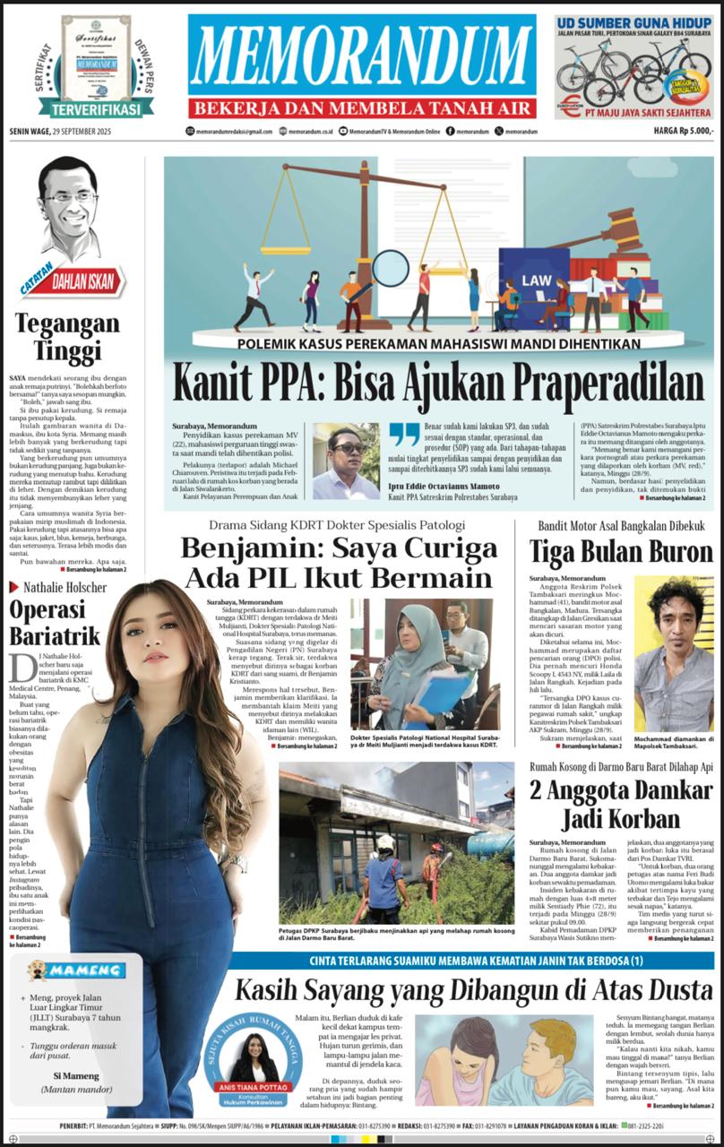 Memorandum Edisi 29 September2025