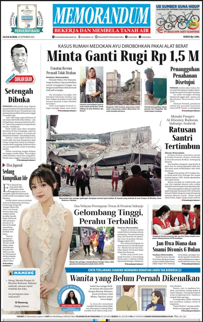 Memorandum Edisi 30 September 2025