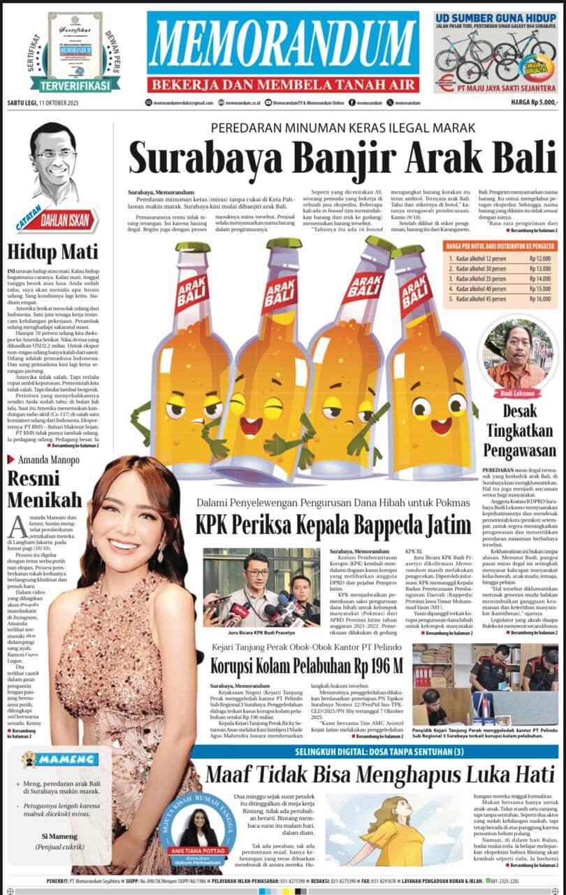 Memorandum Edisi 11 Oktober 2025