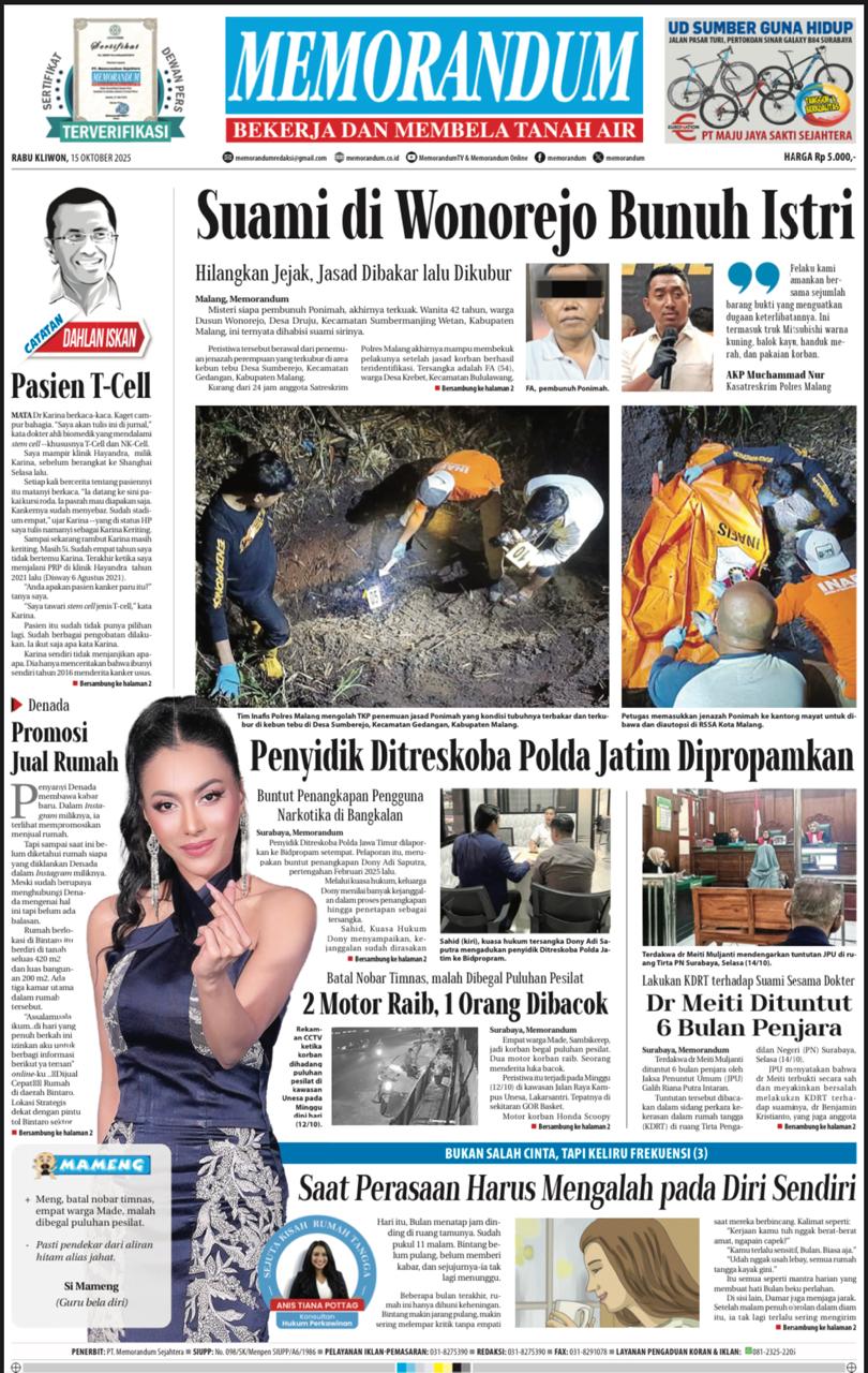 Memorandum Edisi 15 Oktober 2025