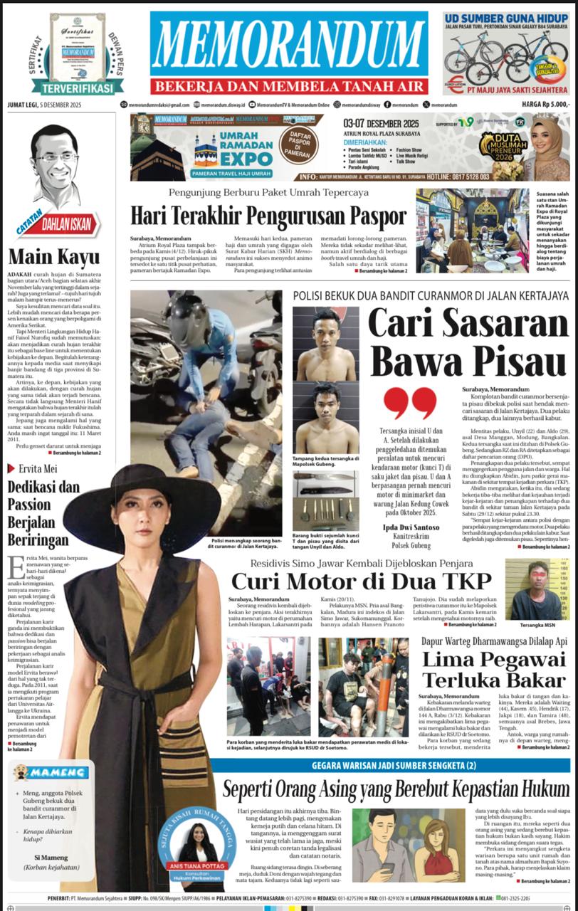 Memorandum Edisi 5 Desember  2025