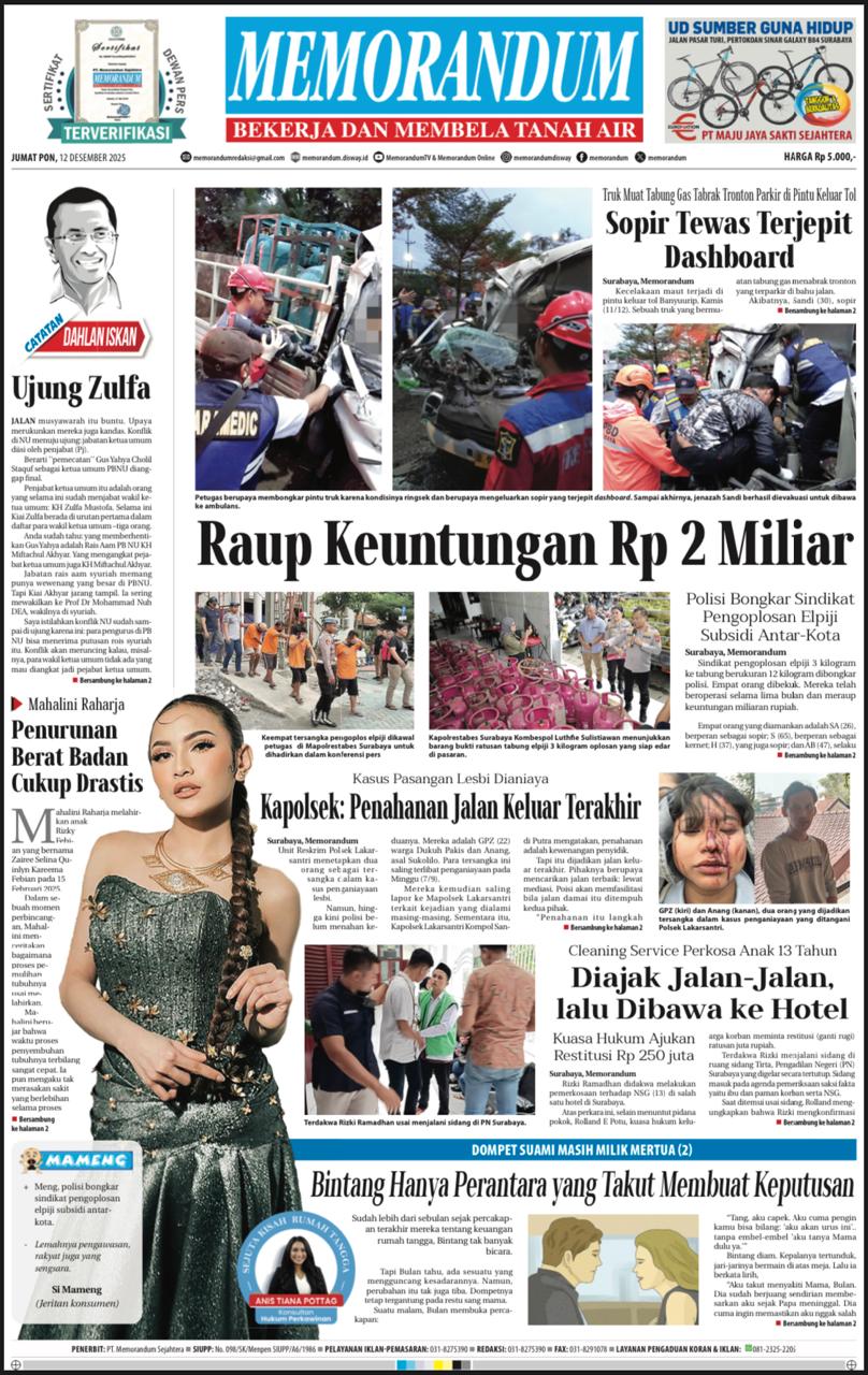 Memorandum Edisi 12 Desember 2025