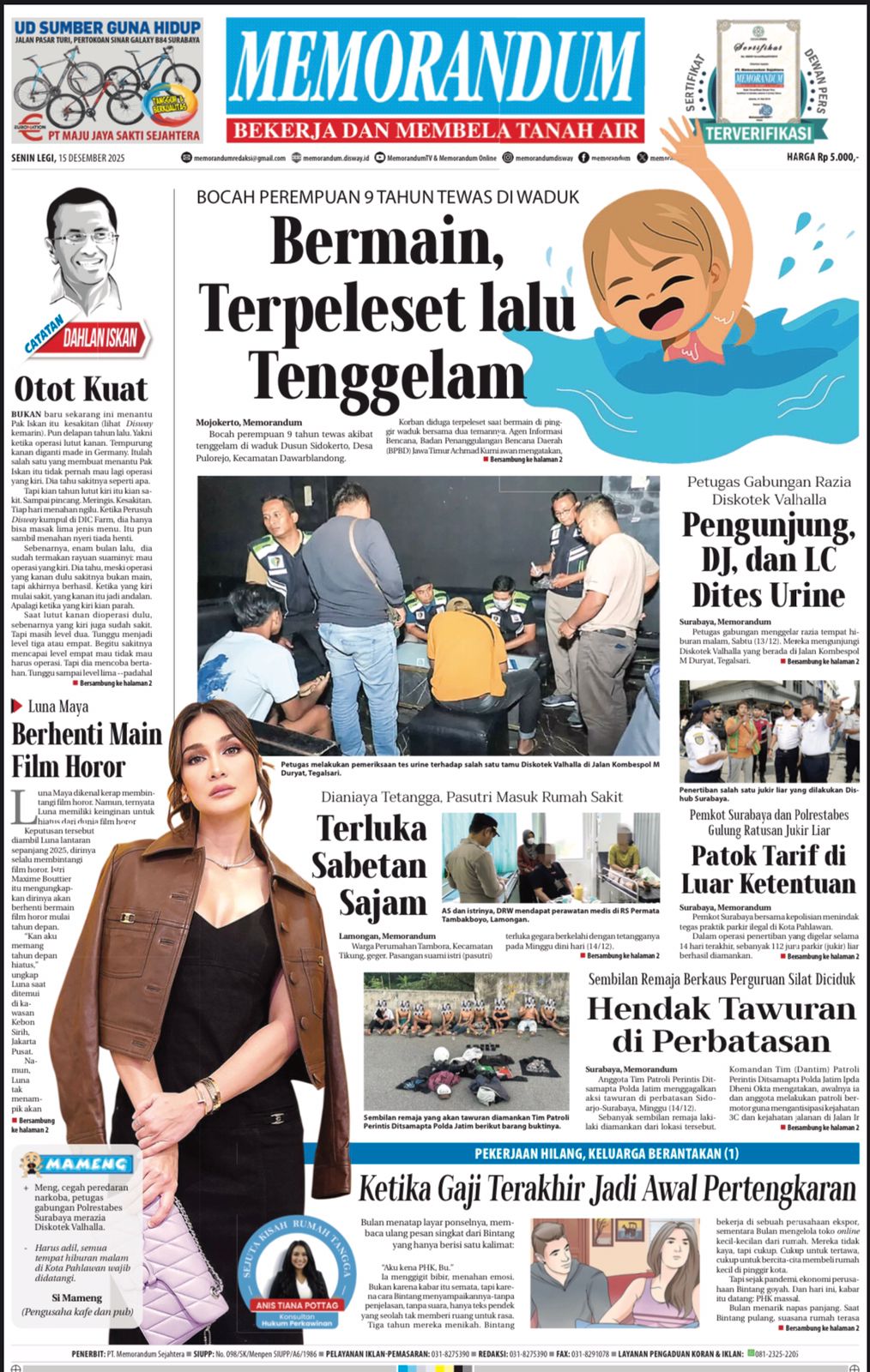 Memorandum Edisi 15 Desember 2025