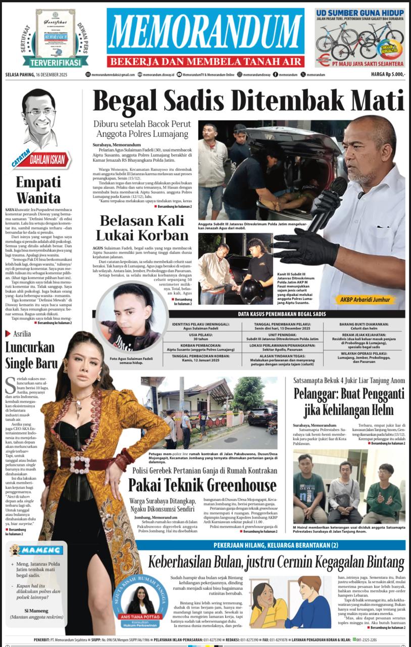 Memorandum Edisi 16 Desember 2025