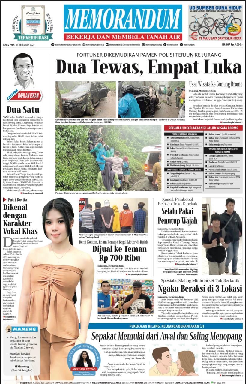 Memorandum Edisi 17 Desember 2025