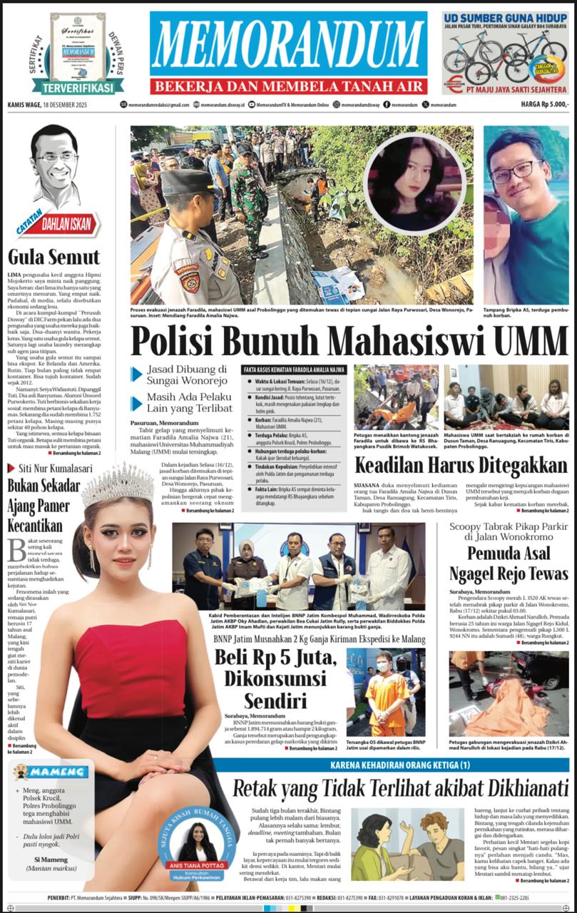 Memorandum Edisi 18 Desember 2025