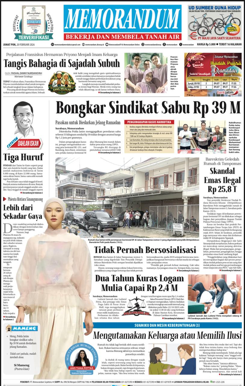 Memorandum Edisi 20 Februari 2026