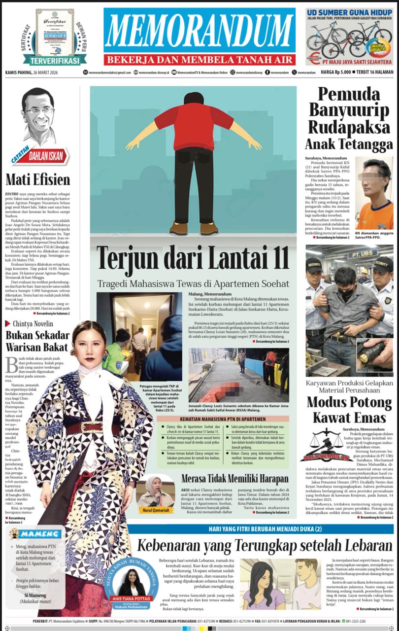 Memorandum Edisi 26 Maret 2026
