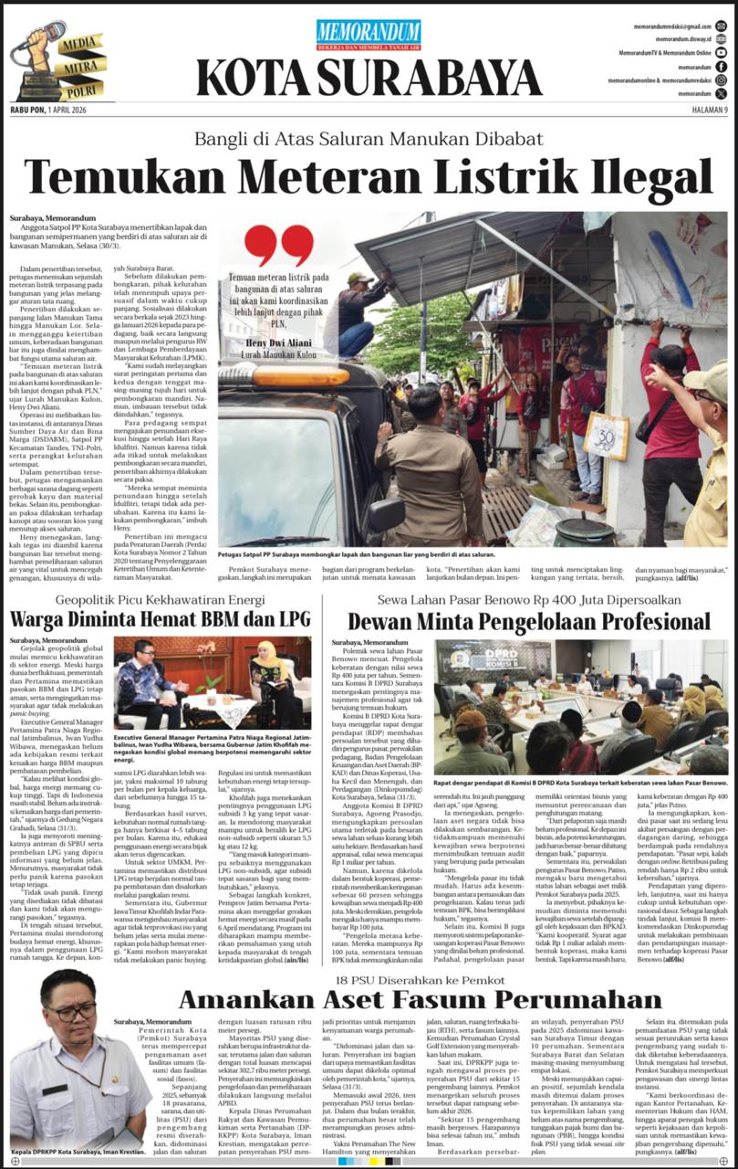 Memorandum Edisi 1 April 2026